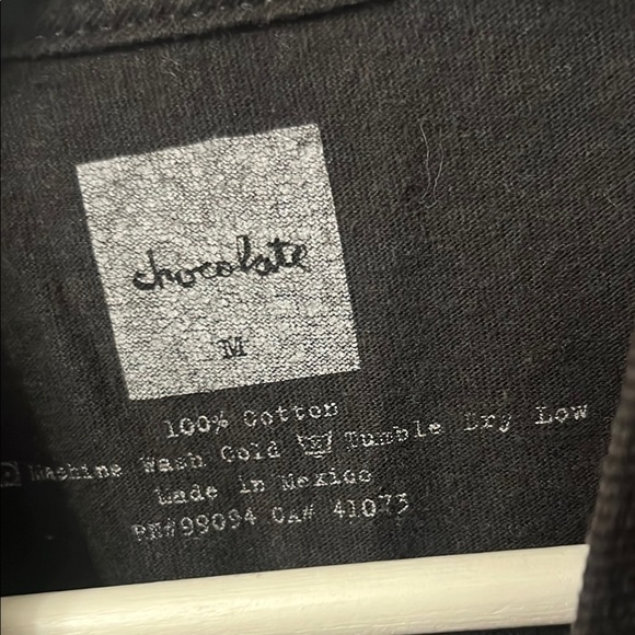 Chocolate Black and Blue Artistic Short Sleeve Tee - Picture 4 of 6